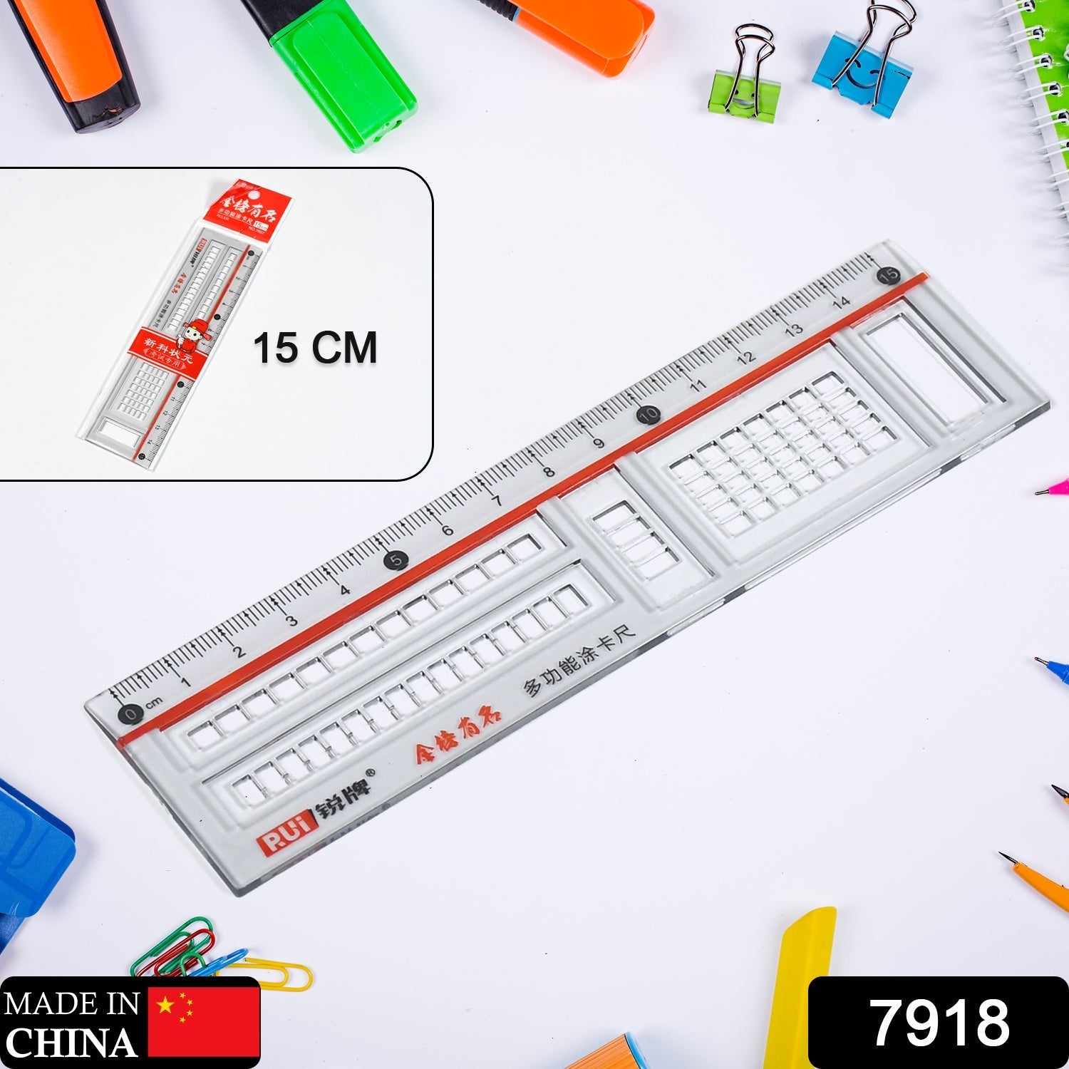 7918 Plastic Ruler Scale Durable & Sturdy Transparent Straight Measuring Tool 15cm Transparent Scale (Pack of 1) -1 7918 Plastic Ruler Scale Durable & Sturdy Transparent Straight Measuring Tool 15cm Transparent Scale (Pack of 1) -1